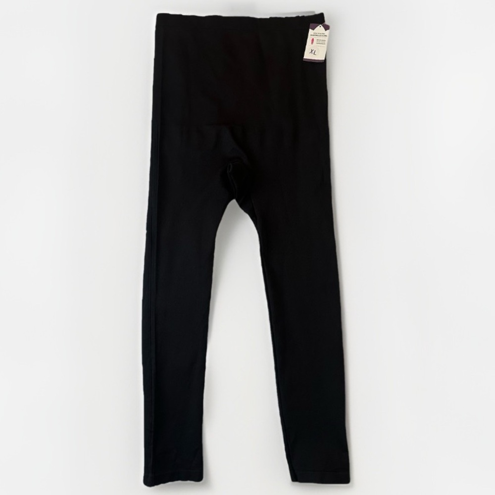Empetur Shapermint Black High Waisted Shaping Leggings Compression Size XL NWT